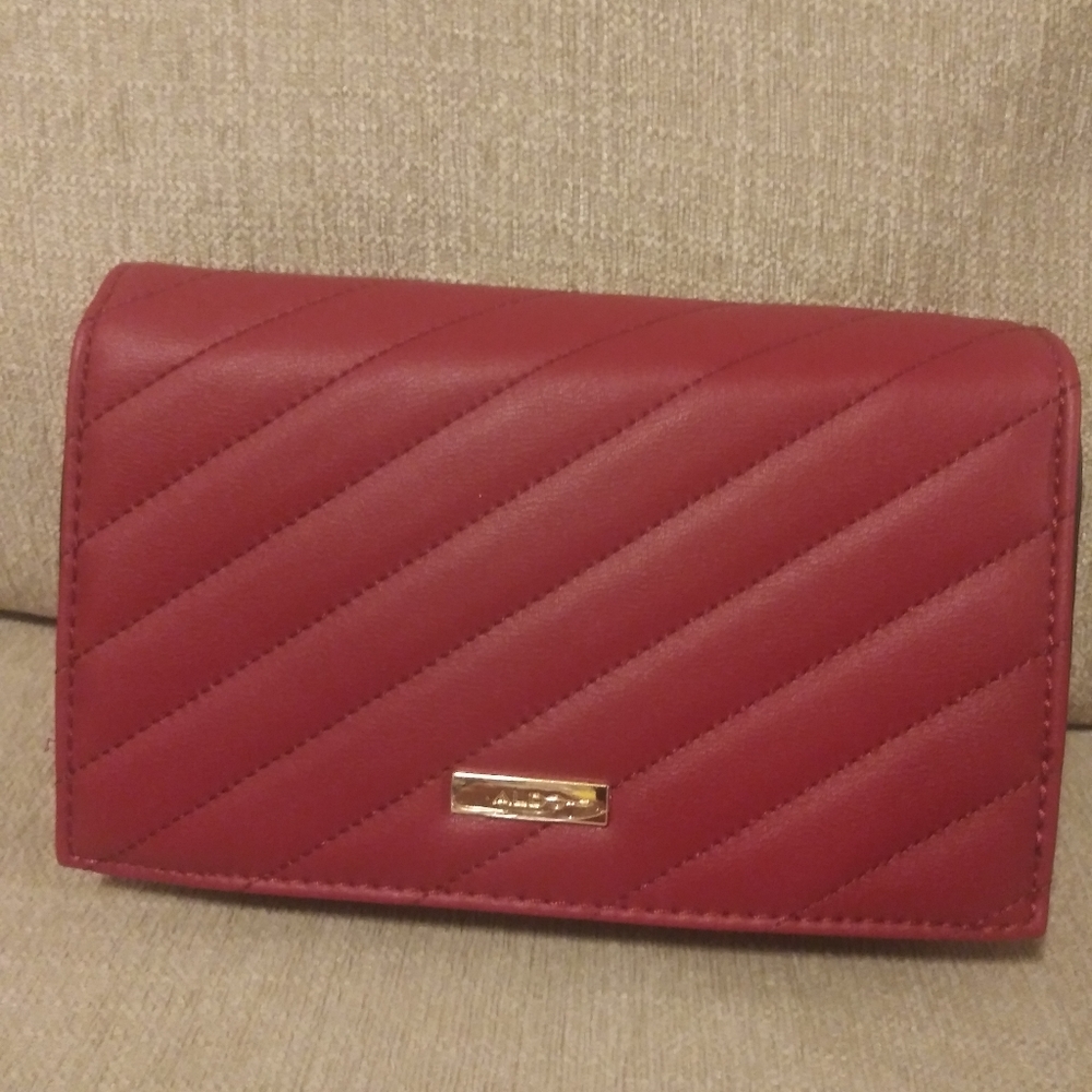 Aldo Mandalit Red Crossbody clutch purse new - Picture 2 of 9